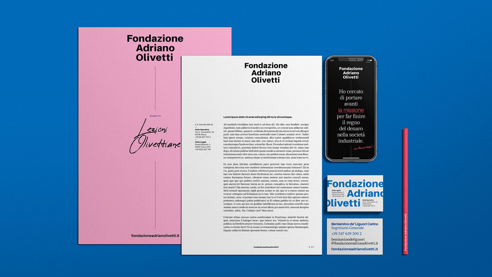 Fondazione Adriano Olivetti – Corporate Kit