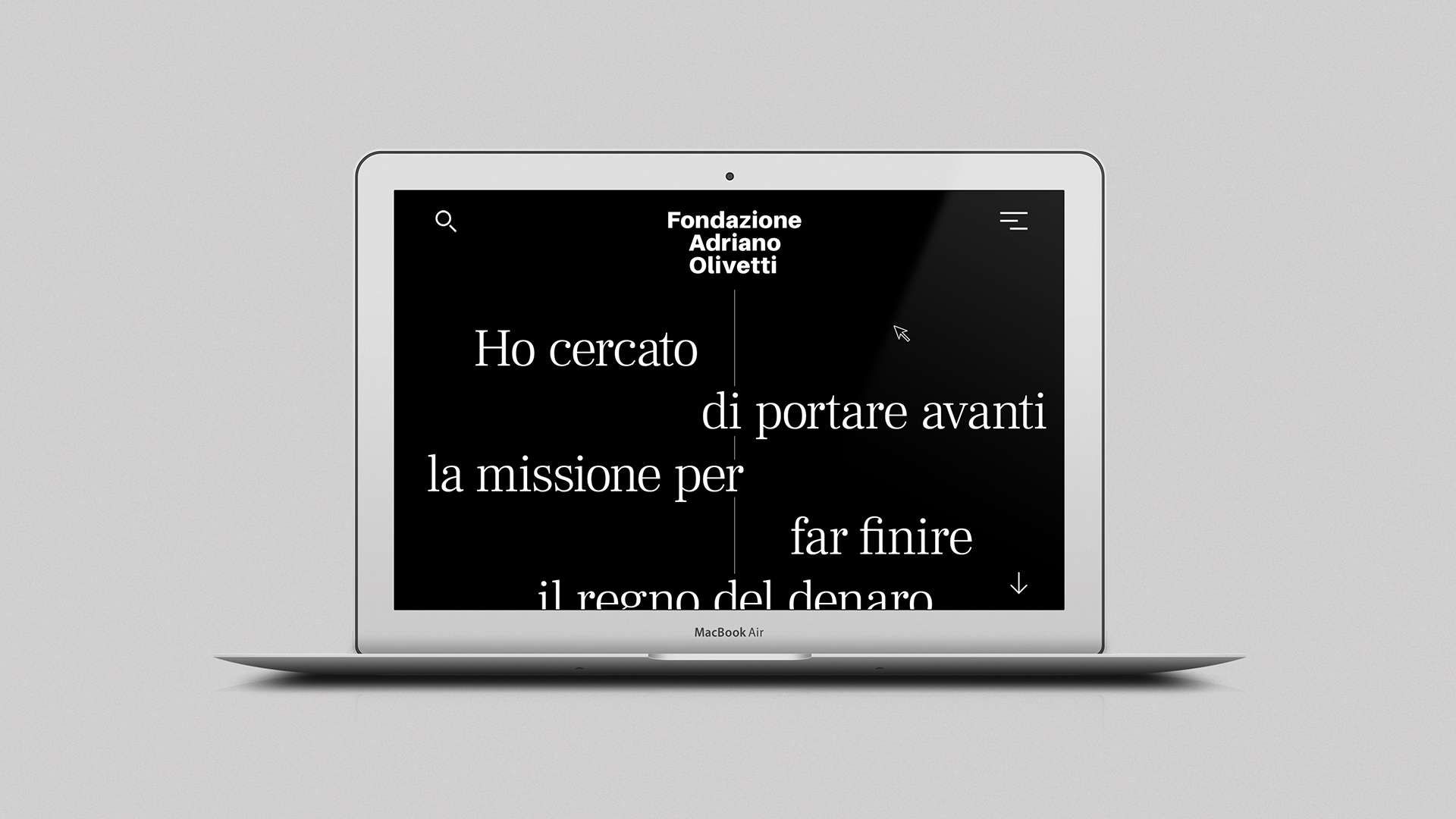 Fondazione Adriano Olivetti – Laptop View