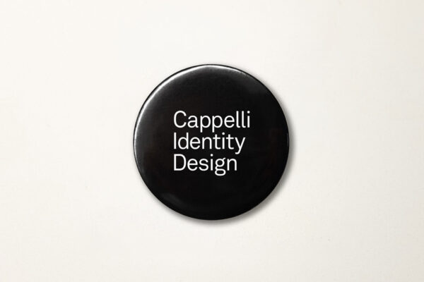 Black pin logotype Cappelli Identity Design