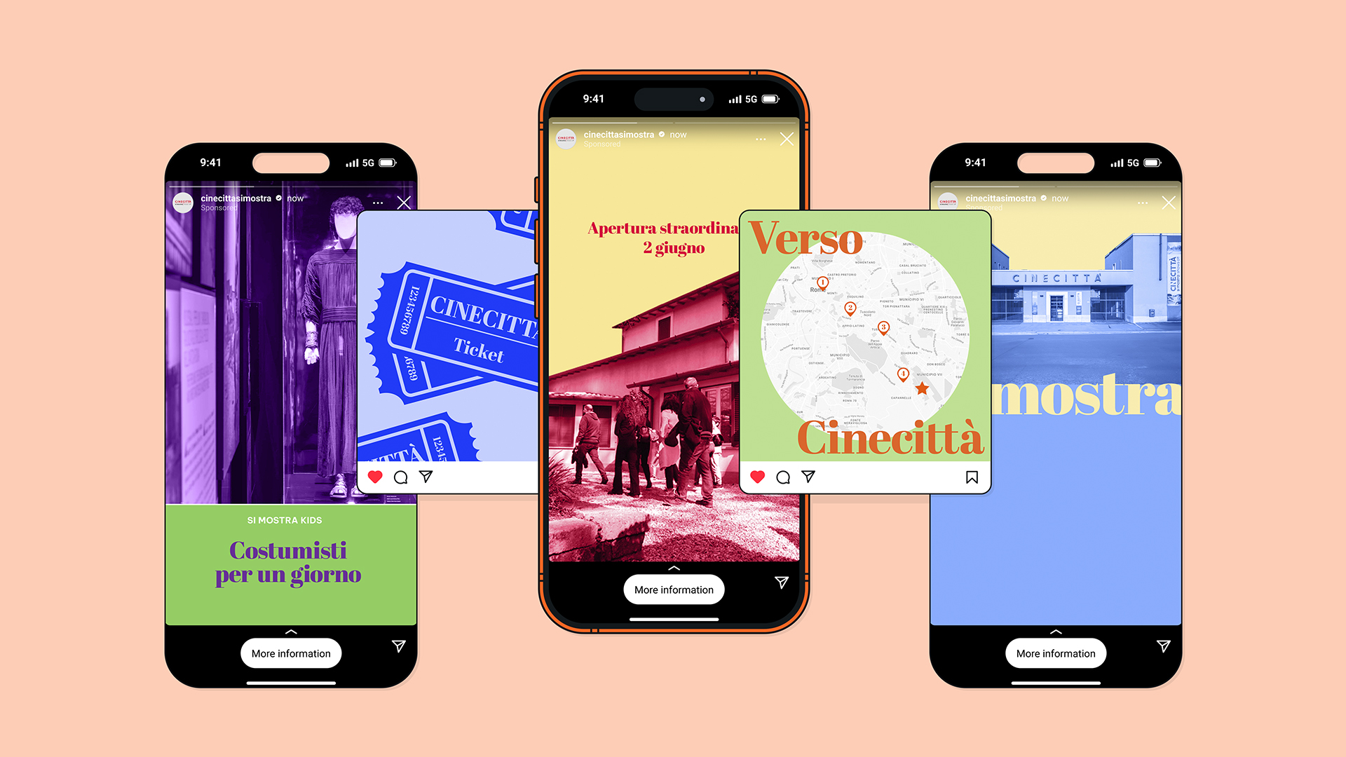 Cinecittà di Mostra social  media identity