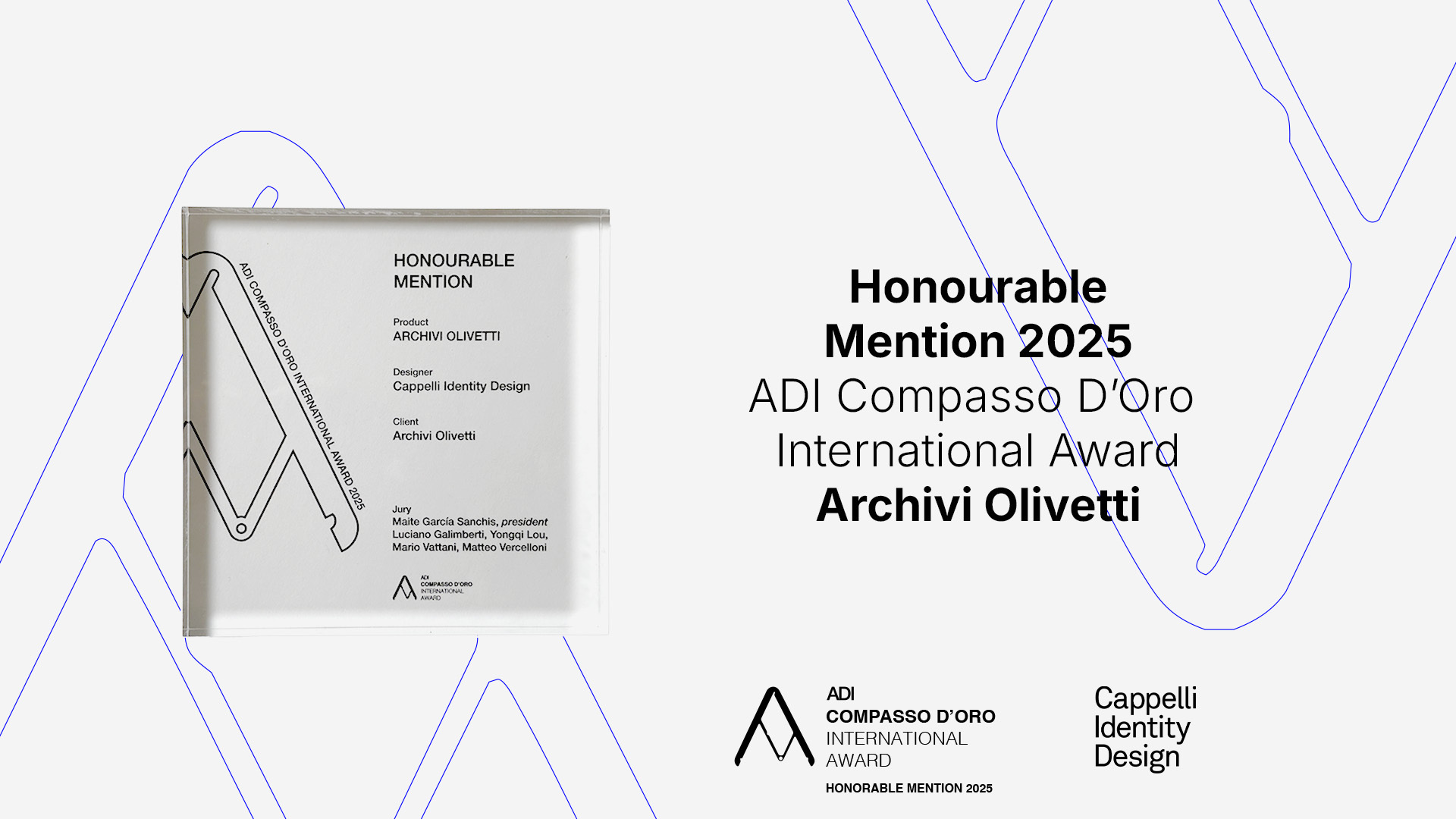 Compasso d'Oro Archivi Olivetti Cappelli Identity Design – Dynamic brand
