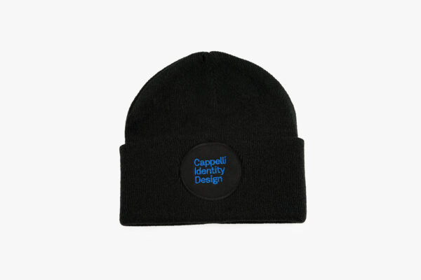 Cappello nero e blu