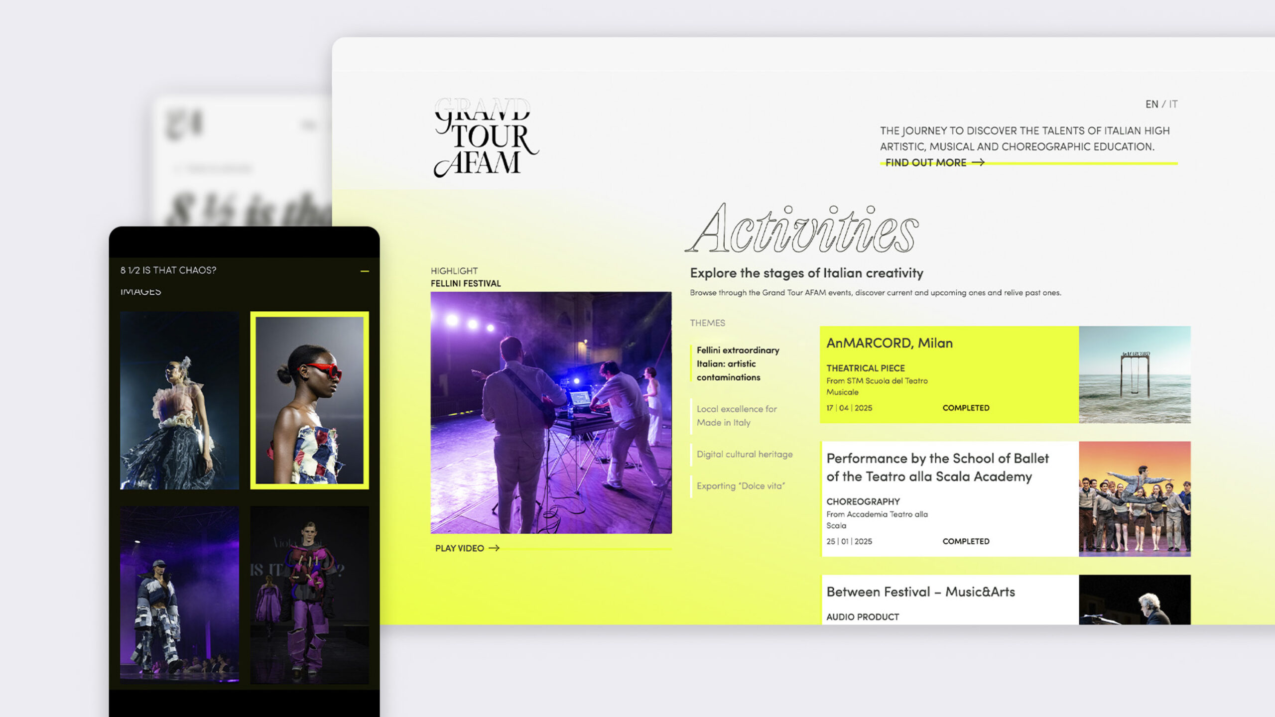 Grand Tour AFAM Cappelli Identity Design