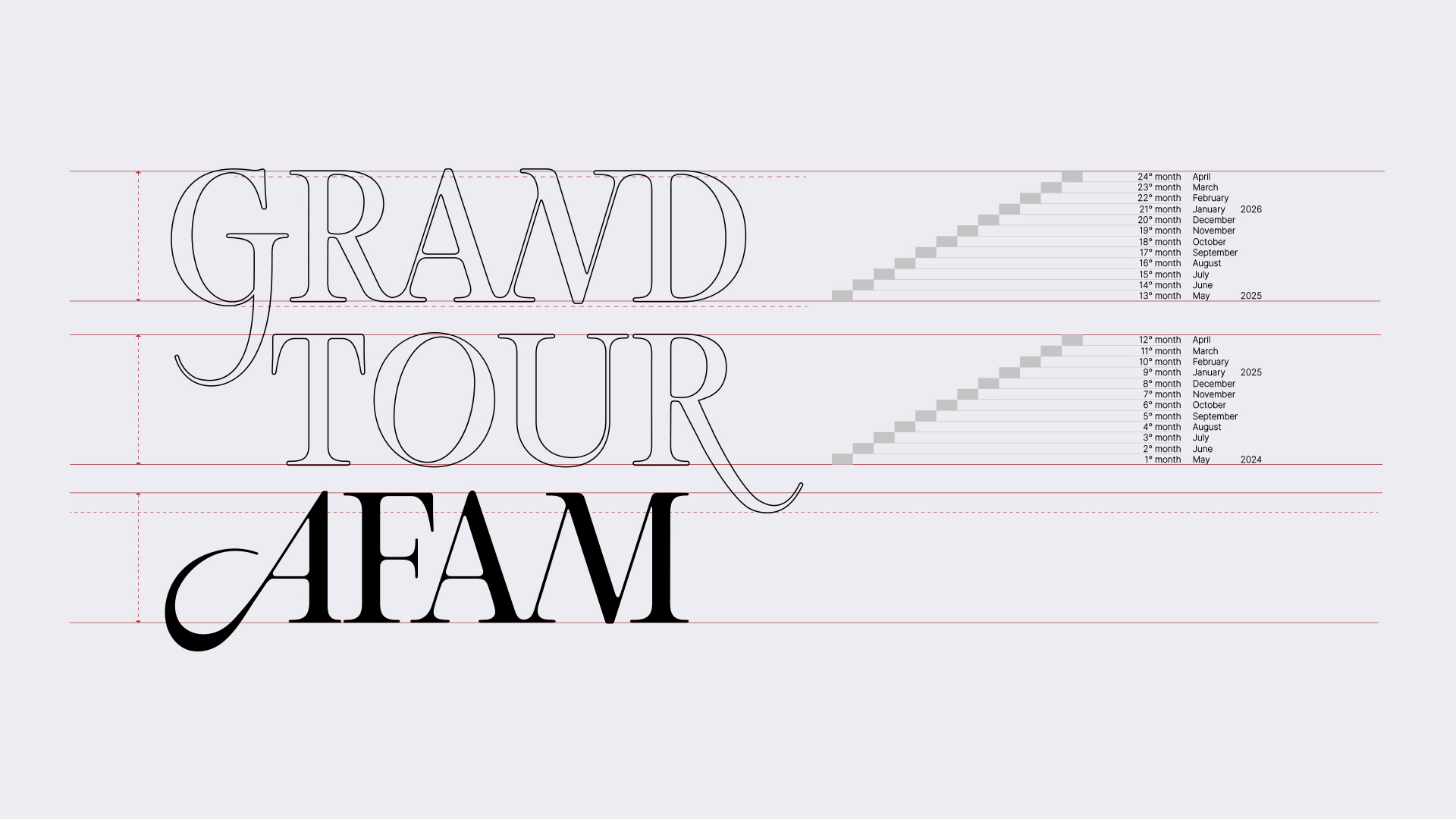 Grand Tour AFAM, Cappelli Identity Design – Dynamic brand