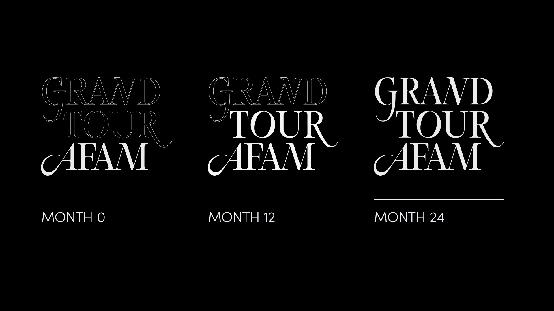 Grand Tour AFAM, Cappelli Identity Design – Dynamic brand