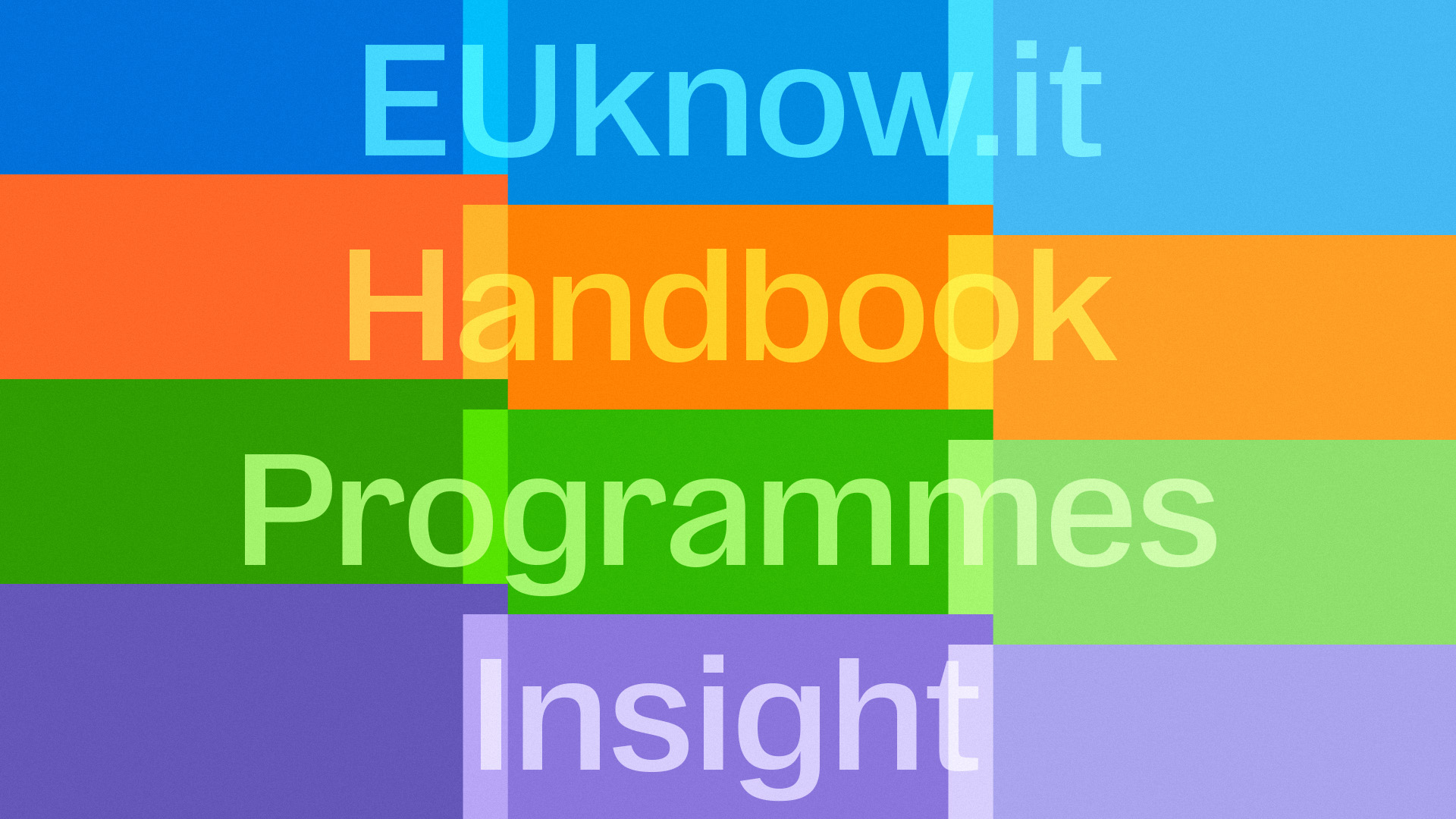 EUknow.it Dynamic brand by Cappelli Identity Design