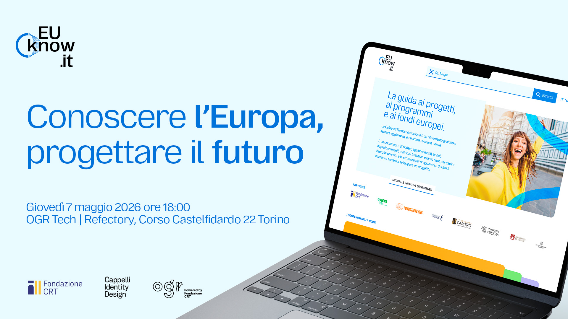 EUknow.it evento Fondazione CRT, Cappelli Identity Design in OGR Tech